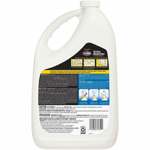 CloroxPro Urine Remover for Stains and Odors Refill - 128 fl oz (4 quart) - 120 / Pallet - - (CLO31351PL)