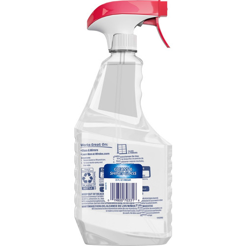 Windex Vinegar Multi-Surface Spray - 23 fl oz (0.7 quart) - Clean & Fresh Scent - 1 Each - - (SJN312620)