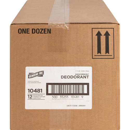 Genuine Joe Deodorizing Absorbent - 24 oz (1.50 lb) - 12 / Carton - Easy to Use, Absorbent, - Light (GJO10481CT)