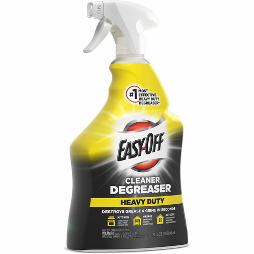Easy-Off Cleaner Degreaser - Ready-To-Use - 32 fl oz (1 quart) - 1 Each - Heavy Duty - Clear (RAC99624)