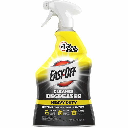 Easy-Off Cleaner Degreaser - Ready-To-Use - 32 fl oz (1 quart) - 6 / Carton - Heavy Duty - Clear (RAC99624CT)