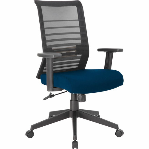 Lorell Removable Mesh Seat Cover - 19" Length x 19" Width - Polyester Mesh - Blue - 1 Each (LLR00593)