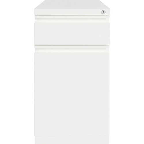 Lorell Mobile File Cabinet with Backpack Drawer - 15" x 27.8"20" - 2 x Box, File Drawer(s) - White (LLR03103)