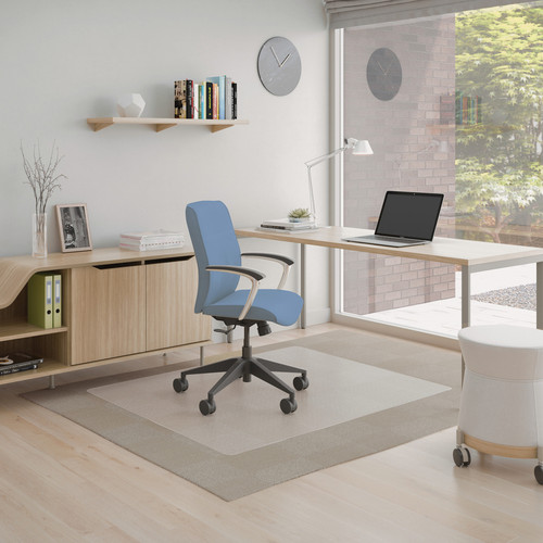 Deflecto SuperMat+ Chairmat - Home Office, Commercial - 60" Length x 46" Width x 0.500" Thickness - (DEFCM14442FACOM)