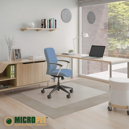 Deflecto SuperMat+ Chairmat - Home Office, Commercial - 60" Length x 46" Width x 0.500" Thickness - (DEFCM14442FACOM)