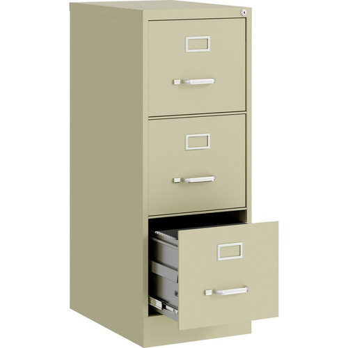 Lorell Fortress Series 22" Commercial-Grade Vertical File Cabinet - 15" x 22" x 40.2" - 3 x for - - (LLR42296)