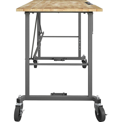 Cosco Smartfold Portable Work Desk Table - Four Leg Base - 4 Legs - 400 lb Capacity x 14.50" Table (CSC66760DKG1E)