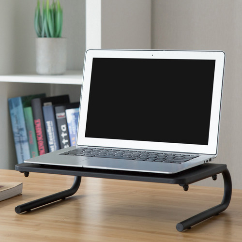 Lorell Monitor/Laptop Stand - 20 lb Load Capacity - 5.5" Height x 14.5" Depth - Desktop - Steel - - (LLR18330)