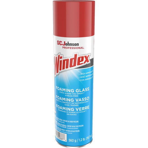 Windex Foaming Glass Cleaner - 19.7 fl oz (0.6 quart) - 6 / Carton - Streak-free, Versatile, - (SJN333813CT)