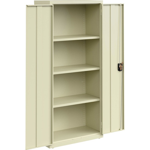 Lorell Fortress Series Slimline Storage Cabinet - 30" x 15" x 66" - 4 x Shelf(ves) - 720 lb Load - (LLR69830PTY)