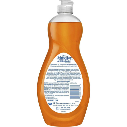 Palmolive Antibacterial Ultra Dish Soap - Concentrate - 20 fl oz (0.6 quart) - 1 Each - Kosher, - (CPCUS04232A)