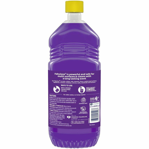 Fabuloso All-Purpose Cleaner - 33.8 fl oz (1.1 quart) - Lavender Scent - 12 / Carton - Rinse-free, (CPC153096CT)