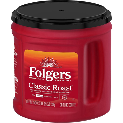 Folgers Ground Classic Roast Coffee - Medium - 25.9 oz - 1 Each (FOL30407)