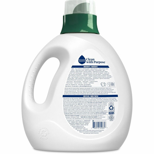 Seventh Generation Natural Laundry Detergent - Ready-To-Use - 135 fl oz (4.2 quart) - 1 Each - - (SEV45065)