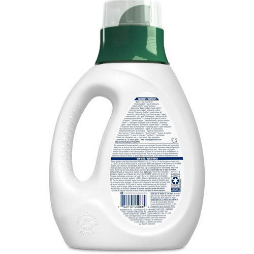Seventh Generation Natural Laundry Detergent - 45 fl oz (1.4 quart) - 1 Each - Hypoallergenic, - (SEV45066)