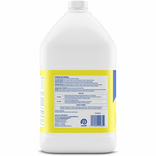 Lysol Deodorizing Cleaner - Concentrate - 128 oz (8 lb) - Lemon Scent - 1 Each - Disinfectant, - (RAC99985)