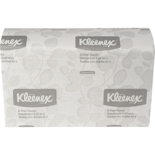 Kleenex C-Fold Towels - 10.13" x 13.25" - White - 150 Per Pack - 16 / Carton (KCC01500)