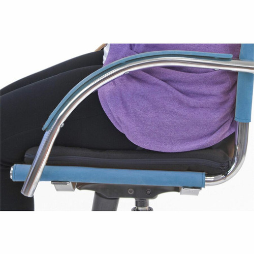 The ComfortMakers Deluxe Seat/Back Cushion - Hook Mount - Black - Polyurethane, Memory Foam - 1 (MAS91061)