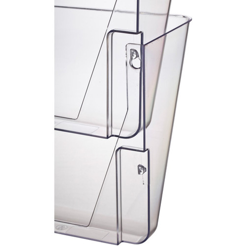 Officemate Mountable Wall File, Clear, 2PK - 10.6" Height x 13" Width x 4.1" Depth - Clear - - 2 / (OIC21404)