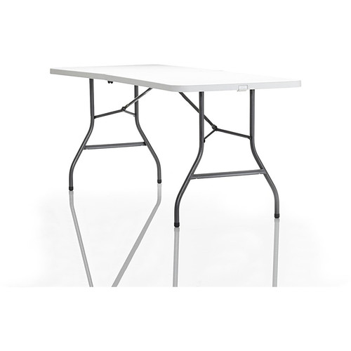 Cosco 6 foot Centerfold Blow Molded Folding Table - Rectangle Top - Folding Base - 29.63" Table Top (CSC14678WSP1)
