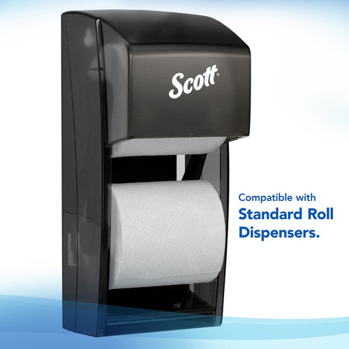 Scott Professional Standard Roll Bathroom Tissue - 1 Ply - 4" x 4" - 1210 Sheets/Roll - White - 80 (KCC05102)