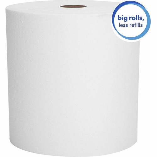 Scott Essential High-Capacity Hard Roll Towels - 1 Ply - 8" x 950 ft - White - Paper - 6 / Carton (KCC02000)