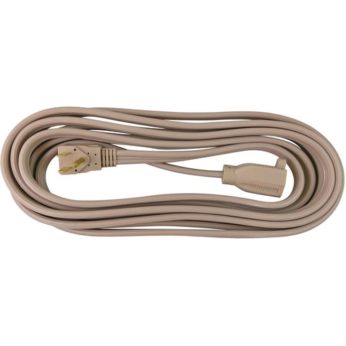 Compucessory Heavy Duty Indoor Extension Cord - 14 Gauge - 125 V AC / 15 A - Beige - 15 ft Cord - 1 (CCS25147)