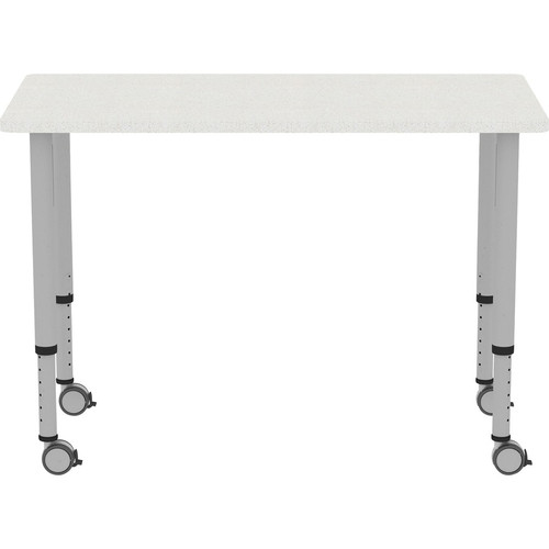 Lorell Attune Height-adjustable Multipurpose Rectangular Table - Rectangle Top - Adjustable Height (LLR69581)