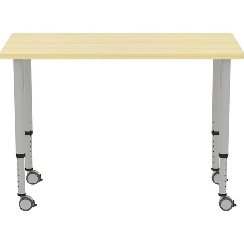 Lorell Attune Height-adjustable Multipurpose Rectangular Table - Rectangle Top - Adjustable Height (LLR69582)