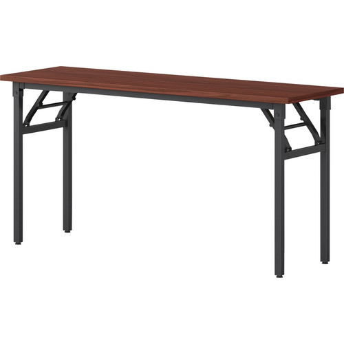 Lorell Folding Training Table - Melamine Top - 60" Table Top Width x 18" Table Top Depth x 1" Table (LLR60747)