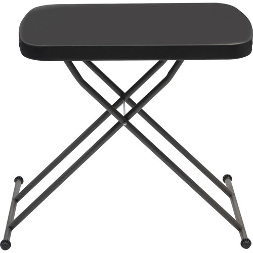 Iceberg IndestrucTable Small Space Personal Table - Black - 25 lb Capacity - Adjustable Height - to (ICE65498)