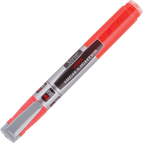 Serve Jumbo Liquid Highlighters - Chisel Marker Point Style - Fluorescent Assorted Pigment-based, - (SRVLKTFB4KRPA)