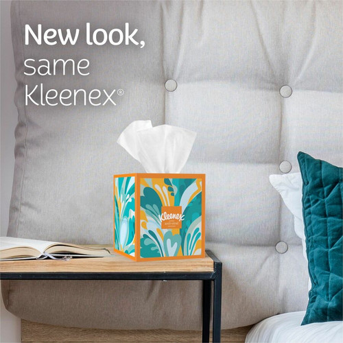 Kleenex Anti-viral Facial Tissue - 3 Ply - White - 55 Per Box - 1 Each (KCC54505)