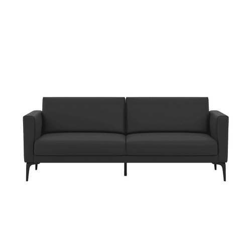 1L28231,Metro Two Seat Sofa Black Vinyl