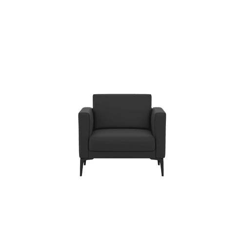 Metro - Black Vinyl Lounge Chair,1F28233,MOS1F28233