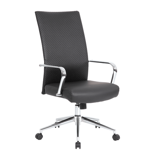 Weaver Executive Swivel Chair "“ Manager Chair Chrome Frame and Base Ribbed Black,XSL19323BKW,MOSXSL19323BKW Weaver Executive Swivel Chair "“ Manager Chair Chrome Frame and Base Ribbed Black,XSL19323BKW,MOSXSL19323BKW