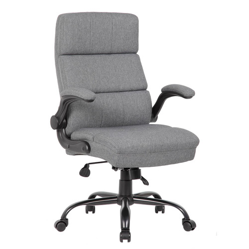 MOS2E01428GRY,2E01428GRY,James Executive Chair with Flip Arm Gray Fabric / Black Frame MOS2E01428GRY,2E01428GRY,James Executive Chair with Flip Arm Gray Fabric / Black Frame