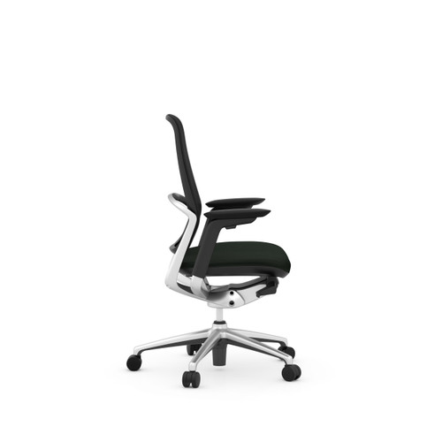 Zypher Mid Back Executive Chair Mesh Back / Fabric Seat - 26”W x 24”D x 43-46”H (MOS1E373701MALBK)