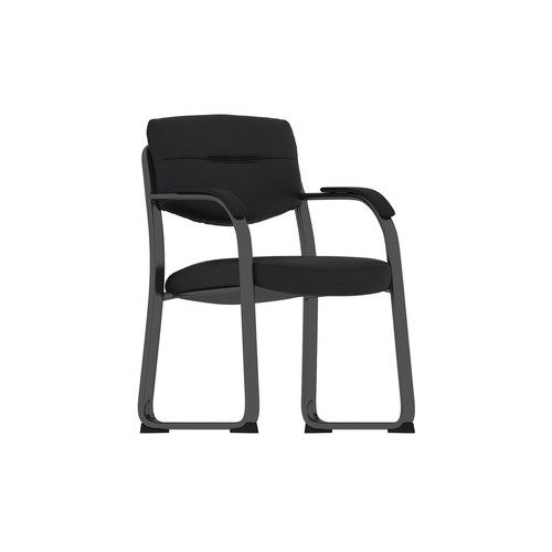 MOS2G019519BLK,2G019519BLK,Archie Sled Base Guest Chair Black Vinyl Seat / Back Black Frame MOS2G019519BLK,2G019519BLK,Archie Sled Base Guest Chair Black Vinyl Seat / Back Black Frame