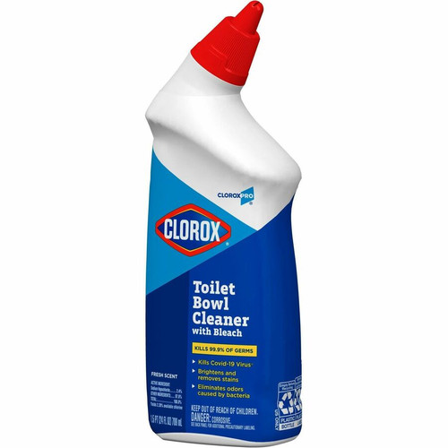 CloroxPro Toilet Bowl Cleaner with Bleach - For Multipurpose - Gel - 24 fl oz (0.8 quart) - (CLO00031)