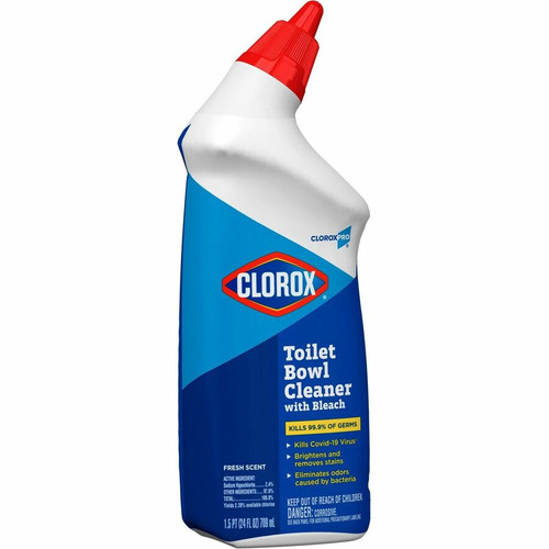 CloroxPro Toilet Bowl Cleaner with Bleach - 24 fl oz (0.8 quart) - Fresh Scent - 720 / - - (CLO00031PL)