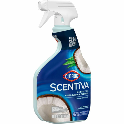 Clorox Scentiva Disinfecting Multi-Surface Cleaner - 32 fl oz (1 quart) - Coconut & Water Lily - / (CLO31774BD)