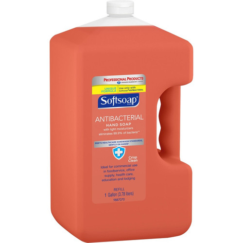 Softsoap Antibacterial Liquid Hand Soap Refill - Crisp Clean ScentFor - 1 gal (3.8 L) - Bacteria - (CPC201903)