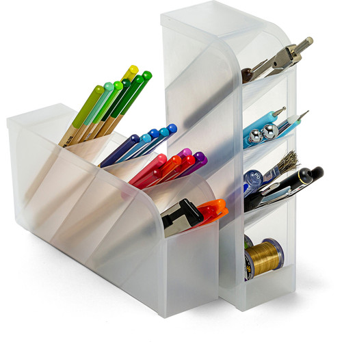 Officemate Pen Holder Desk Organizers, 2PK - 8 Compartment(s) - Horizontal/Vertical - 8" Height x x (OIC21542)