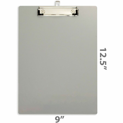 Officemate Magnetic Clipboard, Aluminum - Aluminum - Gray - 1 Each (OIC83217)