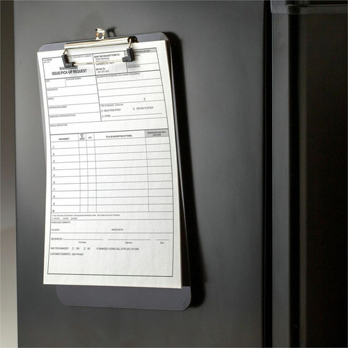 Officemate Magnetic Clipboard, Plastic - Plastic - Black - 1 Each (OIC83215)