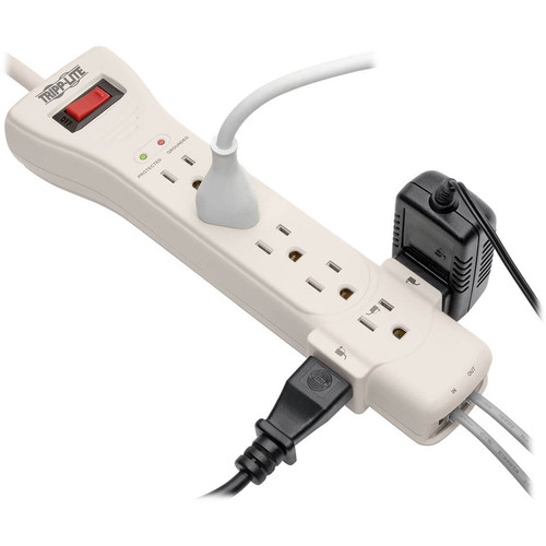Tripp Lite by Eaton Protect It! 7-Outlet Surge Protector, 15 ft. (4.57 m) Cord, 2520 Joules, RJ11 - (TRPSUPER7TEL15)
