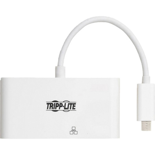 Tripp Lite by Eaton USB-C Multiport Adapter - 4K HDMI, USB 3.x (5Gbps) Hub Port, GbE, 60W PD HDCP, (TRPU44406NH4GUC)