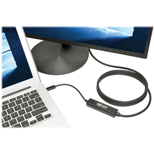 Tripp Lite by Eaton USB-C to VGA Active Adapter Cable (M/M), Black, 6 ft. (1.8 m) - 6 ft USB/VGA TV (TRPU444006V)