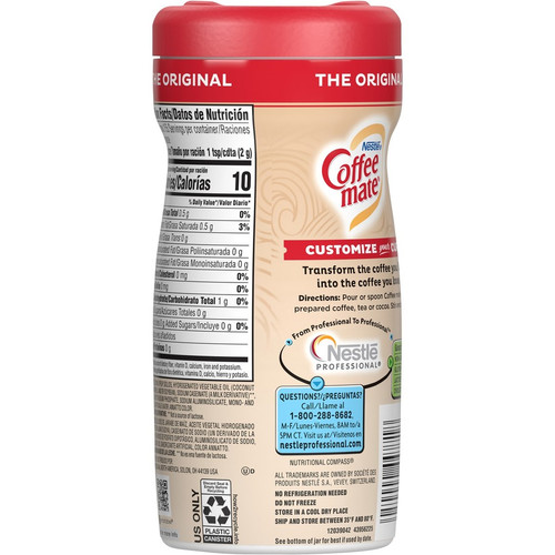 Coffee mate Original Powdered Creamer Canister - Gluten-Free - Original Flavor - 0.69 lb (11 oz) - (NES55882)